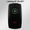 Waterproof LED Rocker Switch for Boat RV Truck | Green/Red Light 12V/24V ON-OFF/ON-OFF-ON for Exhaust Heat AC Lights