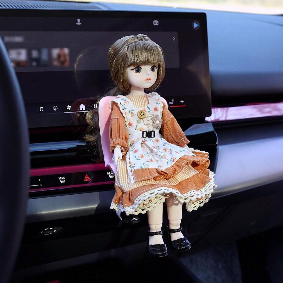 1PC Car Safety Chair Doll Toy Accessories Car Air Conditioner Air Outlet Aromatherapy Clip Car Safety Seat Ornament Chair