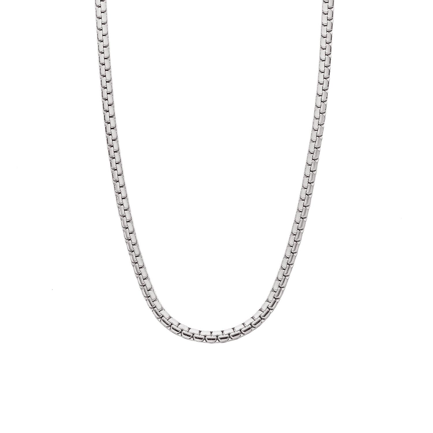 European Stainless Steel Clavicle Chain: Simple Hip Hop Trend, Retro Gold Titanium серебряный