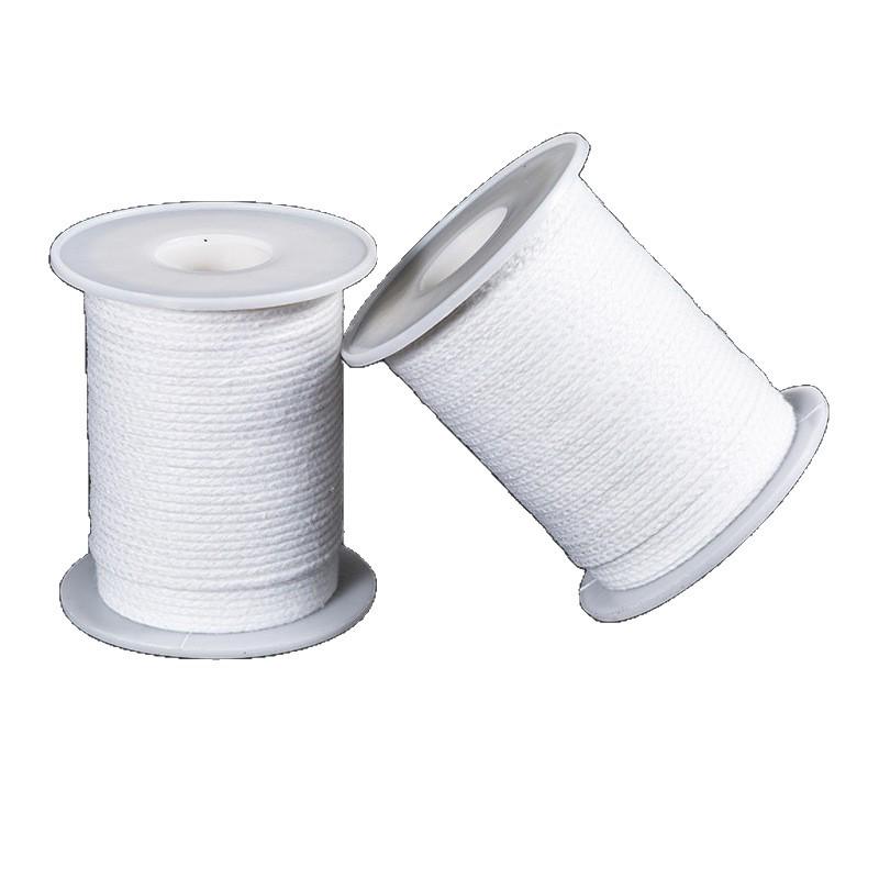 61m Smokeless Pure Cotton Candle Wick on Spool, Non-Stick to Wax/Oil, Perfect for DIY Candle Making