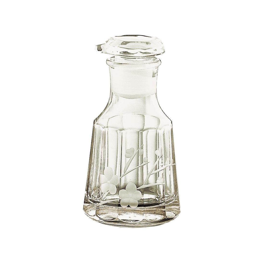 

Hirota Glass Soy Sauce Dispenser Edo Hana Kiriko Winter/Plum 272-D