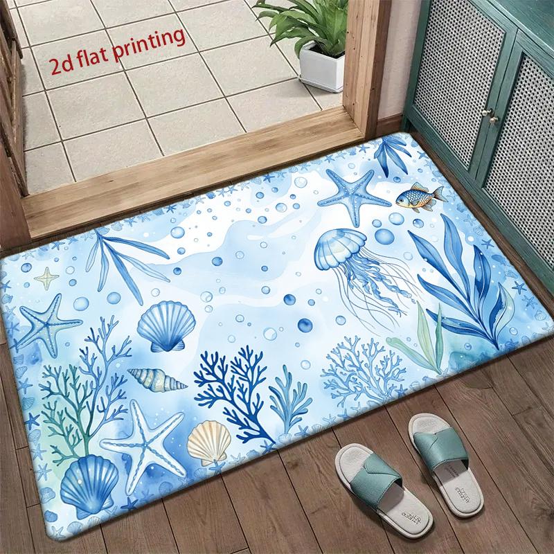 Ozean-Thema Digitale Matte Wohnzimmer Dekoration Zuhause Sofa Rutschfester Teppich Arbeitszimmer Schlafzimmer Tatami Kinder Weiche Bodenmatte