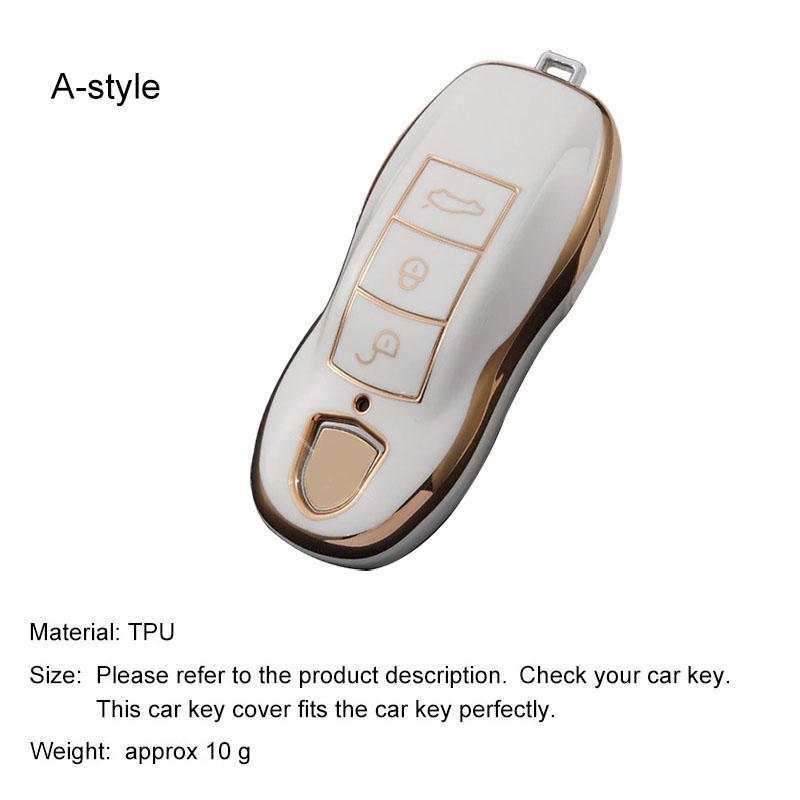 Voor Cayenne Panamera Macan Cayman 911 718 918 958 Sleuteletui Cover Shell Fob Afstandsbediening Sleutelbeschermer Houder Accessoires