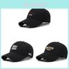 Letter Embroidered Baseball Hat With Curved Brim Sunshade Breathable Travel Cap