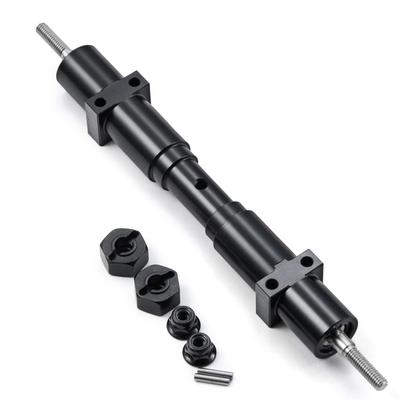 TRZX Metall Nicht-angetriebene Hinterachse Heckachsen-Upgrade-Zubehör für Tamiya 1/14 RC-Anhänger LKW (133,5 mm)
