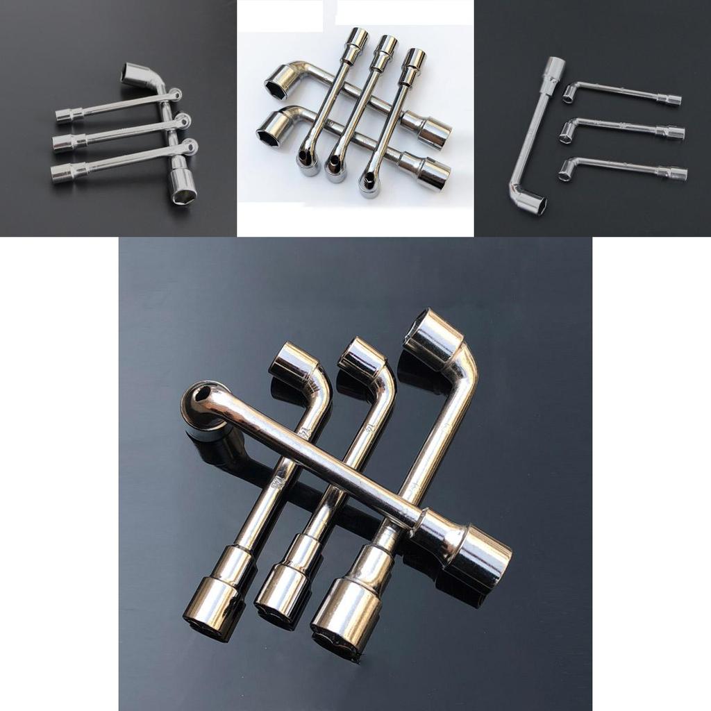 Premium Qualität L-förmiger Außensechskant-Schraubenschlüssel Nuss-Treiber 6-24mm Doppelte Enden 19 Größenoptionen