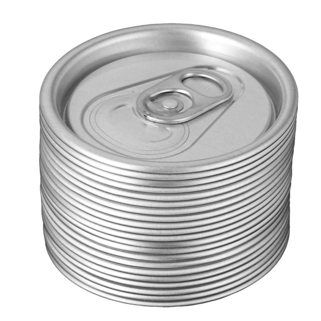20Pcs Soda Can Pulling Ring Protector Cover Lid Aluminum Silver Color for Can Beverage