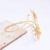 Floral Open Arm Bangle Adjustable Arm Ring Elegant Flower Bracelet  Beach