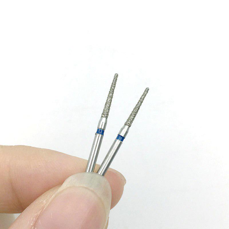 10pc/Box Dental Diamond Burs Drill FG 1.6M  for Teeth Porcelain Ceramics Composite Polishing High Speed Handpiece TF-08
