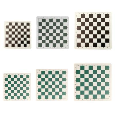 Portable Leather Chess Board Light Weight Tournament Chess Mat Rolling Up Leather Chess Board Chessboard Gift for Kids Adult