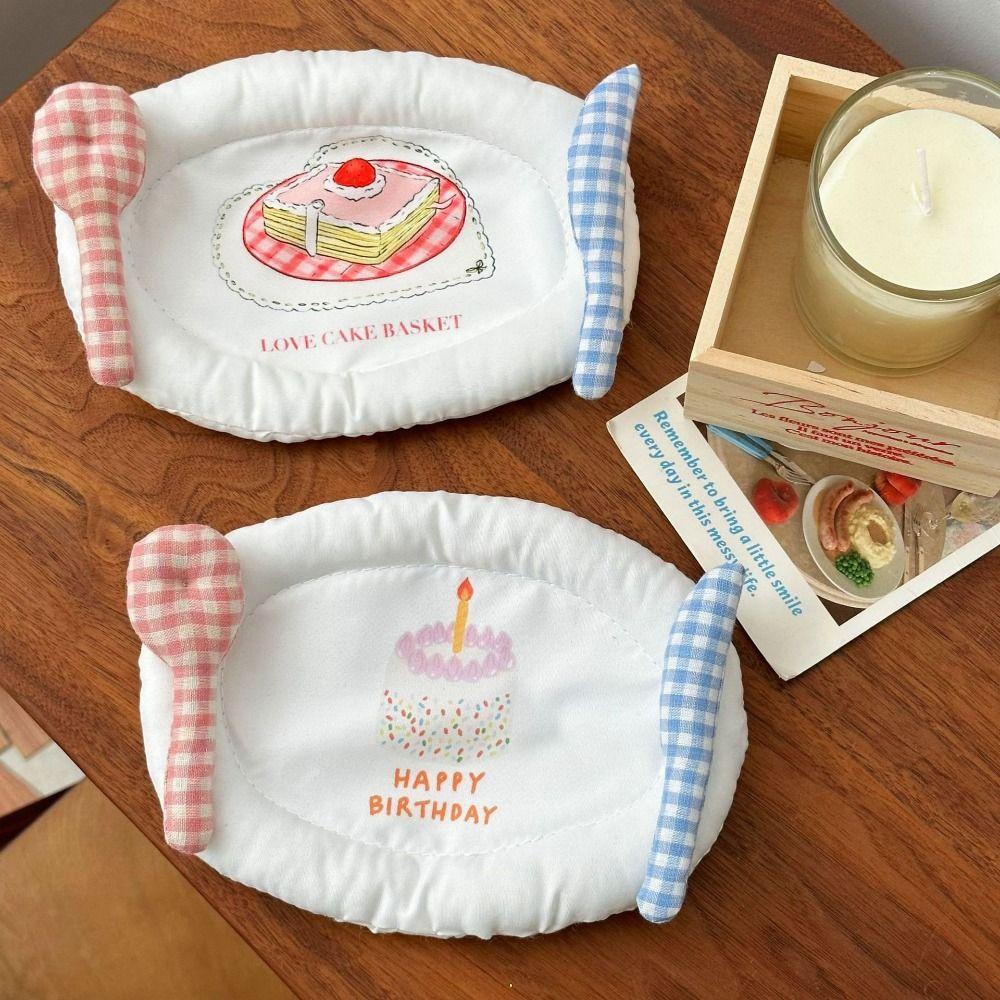 Cake Pattern Coaster Cartoon Placemats New Table Mat  Home Decoration