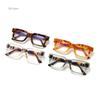 Luxury  Design Square Concave Frame Blue Light Women Farsightedness Reading Glasses Degrees 0 +1.5 +2.5 +3.5 +4.5 Eyeglass
