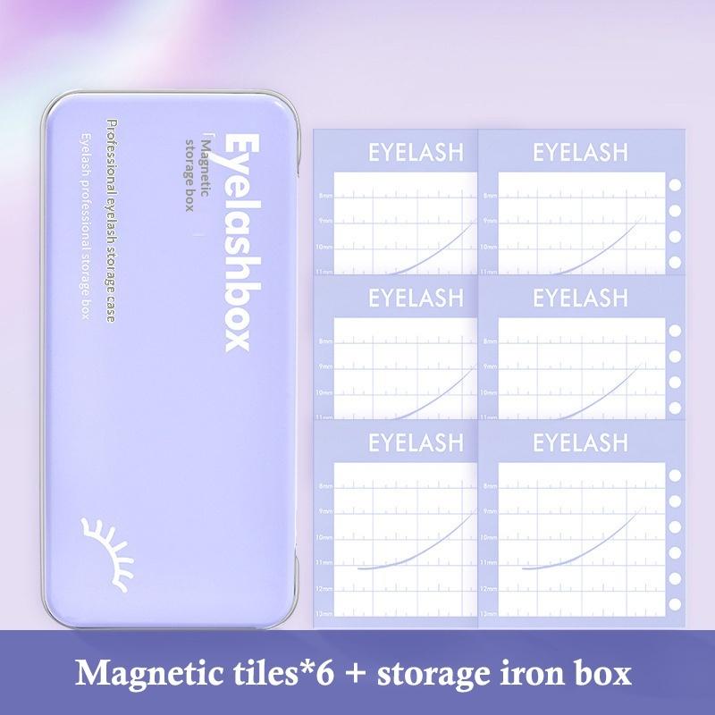 Magnetic Single Layer Lash Extension Storage Box Display Box For False Eyelash Eyelash Strips For Individual