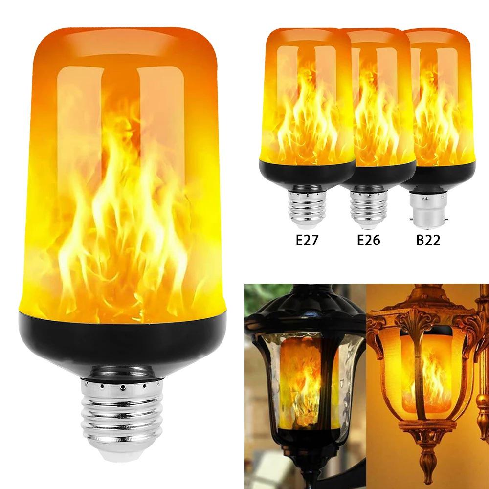 5W SMD LED Flame Effect Bulb, E27 Base - Ideal for Bar, KTV, Festival Decorations