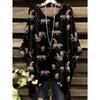 Women's T-Shirt Elegant Bohemian Vacation Colorful Rendering Graphic Print Fashion Versatile Round Neck Women's Summer Clothes