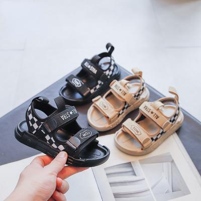 Children's Sandals Summer New Girls' Sandals Open Toe Boy Shoes Soft Bottom Non-Slip Beach Shoes