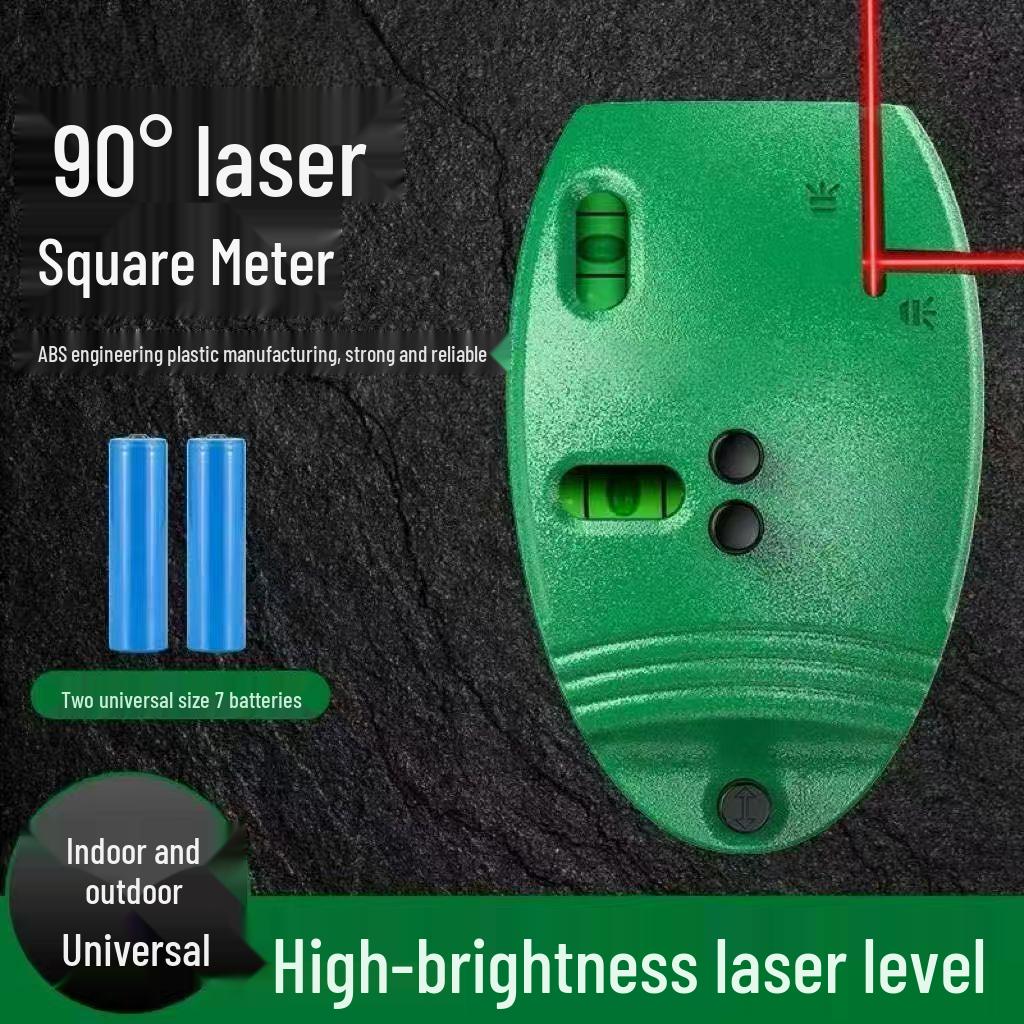 Infrared Line Drawing Right Angle Laser Level Ruler - Mouse Shape