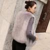 Autumn and Winter Fur Vest Women's Short Imitation Fox Fur Vest Jacket Temperament Small Vest