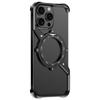 For iPhone 13 Pro Magnetic Case with Kickstand Four Corner Airbag Heat Dissipation Metal Phone Cover