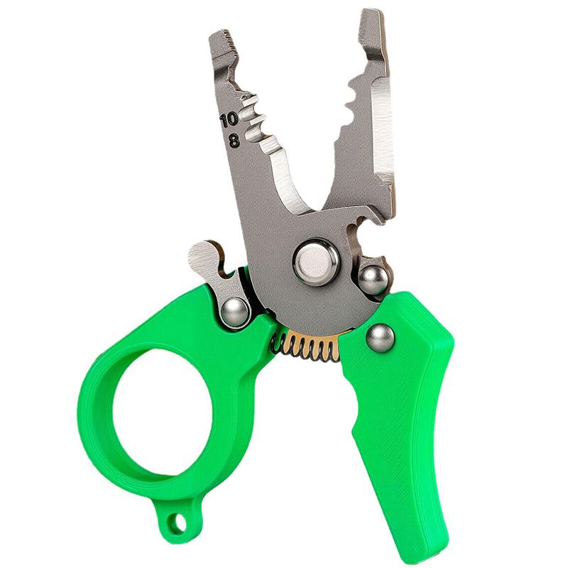 Mini Multi-Tool Wire Stripper,Multi-Function Hand Tool For Strip, Split, Trim, And Crimp, Cable Scissors For Home Repair