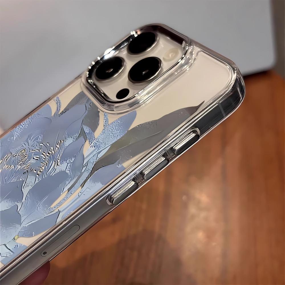 Blooming Water Ripple Phone Case For Iphone 17 15 Plus 14 Pro Max 16 12 11 13 17E 16E All-Match Slim Protective Cover Fundas