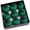 9PCS Christmas Tree Velvet Balls Ornaments Set for Hanging Lightweight Decorations with Soft Texture for Festive Holiday Setup