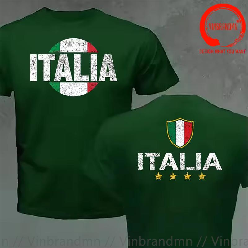 Vintage Distressed Italy Italia Italian Flag Tshirt Short Sleeve Tee Shirt 100cotton T Shirt Unisex Stylish Fashion Casual Tshirt