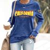 Womens Casual Print Hooded Sweatshirt With 3D Letter Graphic Round Neck Lightweight Comfort Fit Everyday Wear