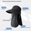 Καπέλο Αντηλιακό Αναπνεύσιμη Μάσκα Προσώπου Προστασία Λαιμού Ολοκληρωμένο Καπέλο Ηλίου Προστασία UV Εξωτερικού Χώρου Καπέλο Ηλίου Γυναικείο Καλοκαιρινό