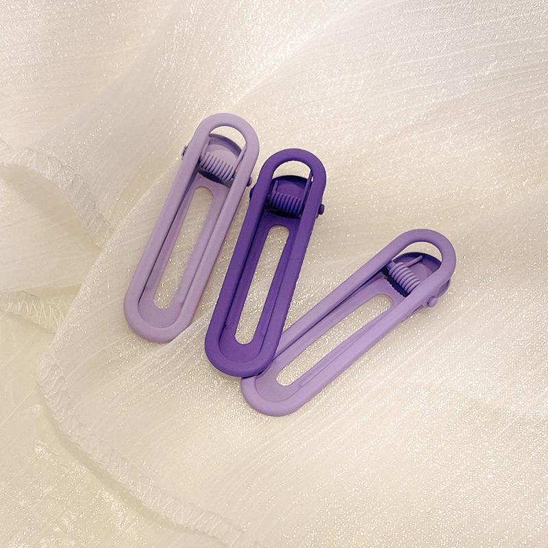 Colorful No-Trace Metal Duckbill Hair Clips for Women - 2025 New Trendy Bangs Hairpins