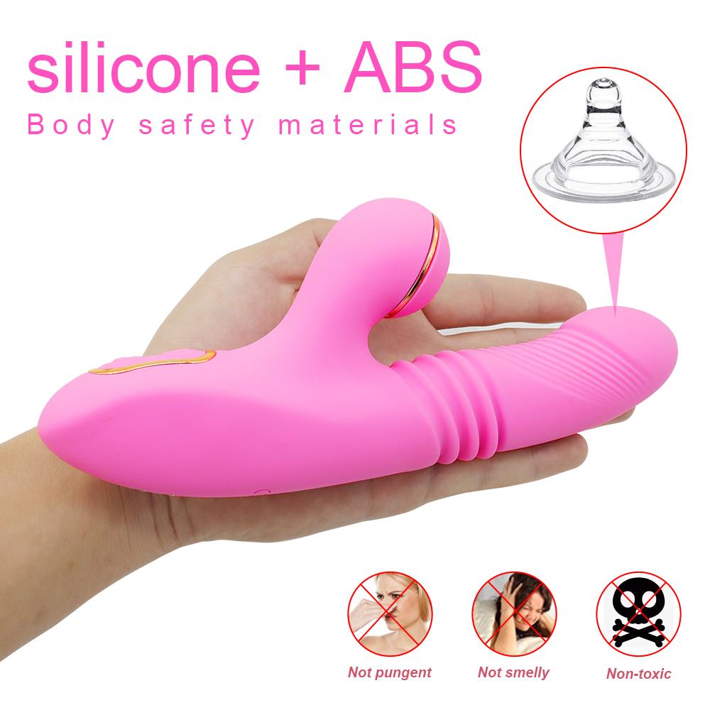 Heating G Spot Dildo Thrusting Vibrator Powerful Clit Sucker Nipple Stimulator Vagina Massager Adult Sex Toys for Woman