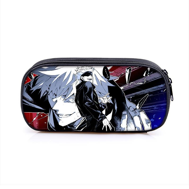 Jujutsu Kaisen Pencil Box With Large Capacity For Students And Makeup Essentials