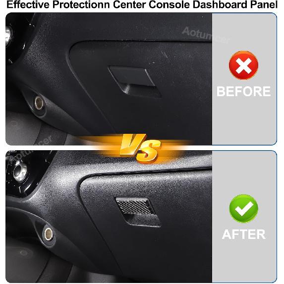 Soft Carbon Fiber Auto Co-Pilot Glove Box Organizer Panel Trim Cover Compatible with Infiniti ESQ Nissan Juke 2011-2019 Car Inner Storage Glove Box