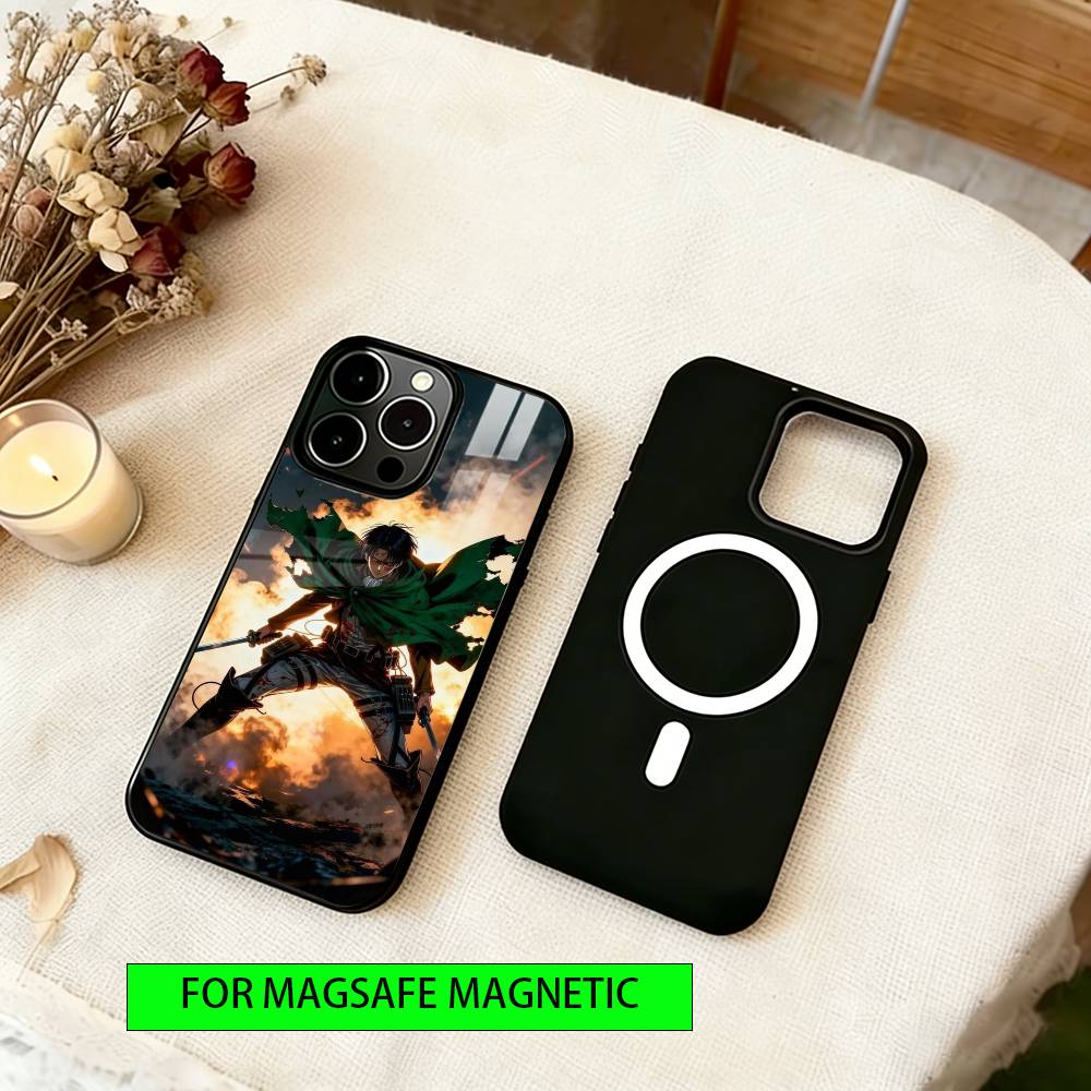 Levi Ackerman Phone Case For iPhone17,16,15,14,13,12,11 Plus,Pro Magnetic For Magsafe Wireless Charging