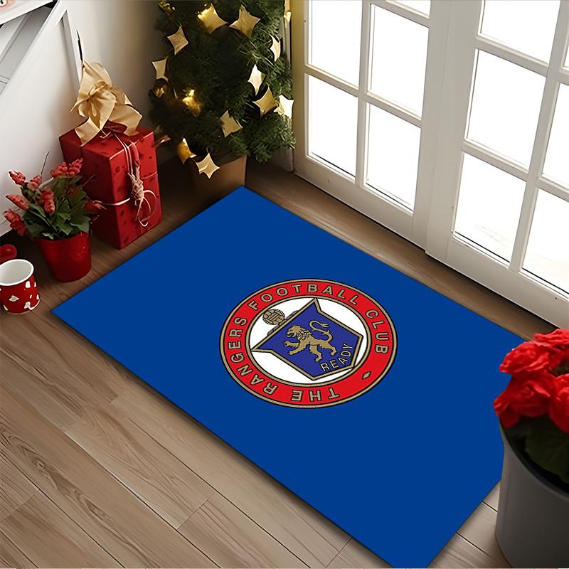 1pc Rangers FC Rug, Digital Printed Home Chair Sofa Mat, Durable Office Area Carpet, Beautiful Festival Decorations