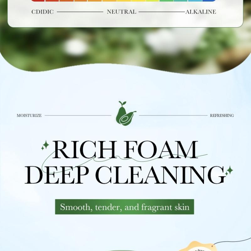 Avocado Fragrance Body Wash SADOER Skin Rejuvenation Cleansing Body Wash