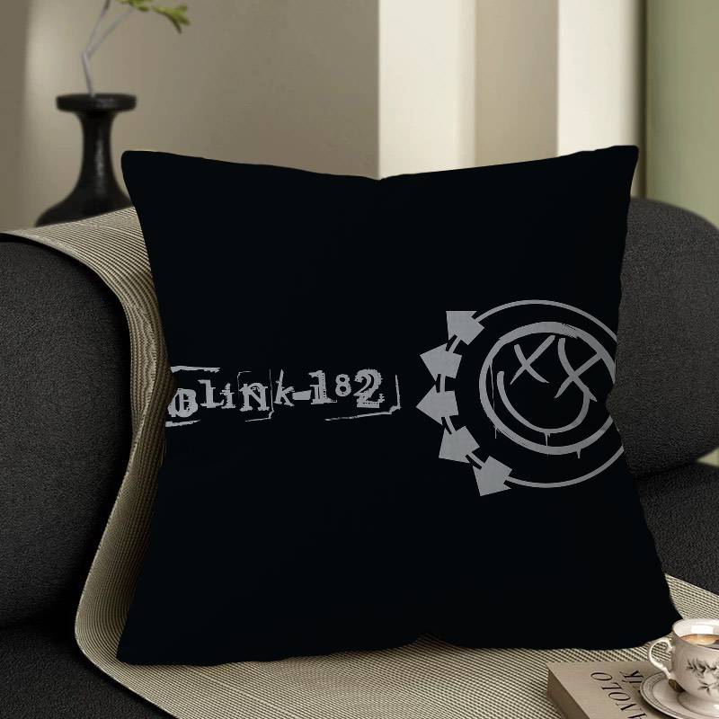 B-Blinks 182 Rock Band Cushion Cover Inches Farmhouse Decor Home Throw Pillow Covers For Couch Decorations