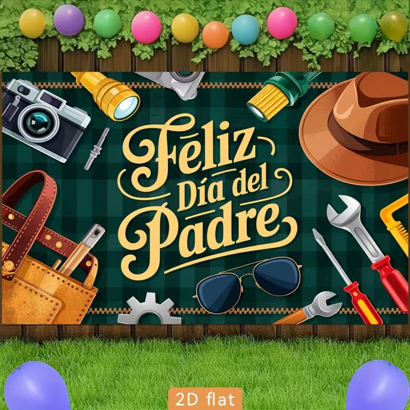 D Spanish Father's Day Photography Background