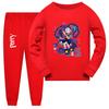 5625 Kids Girls Lily Lovebraids Sleepwear Pajamas Long Sleeves Top T-shirt Pants Sets
