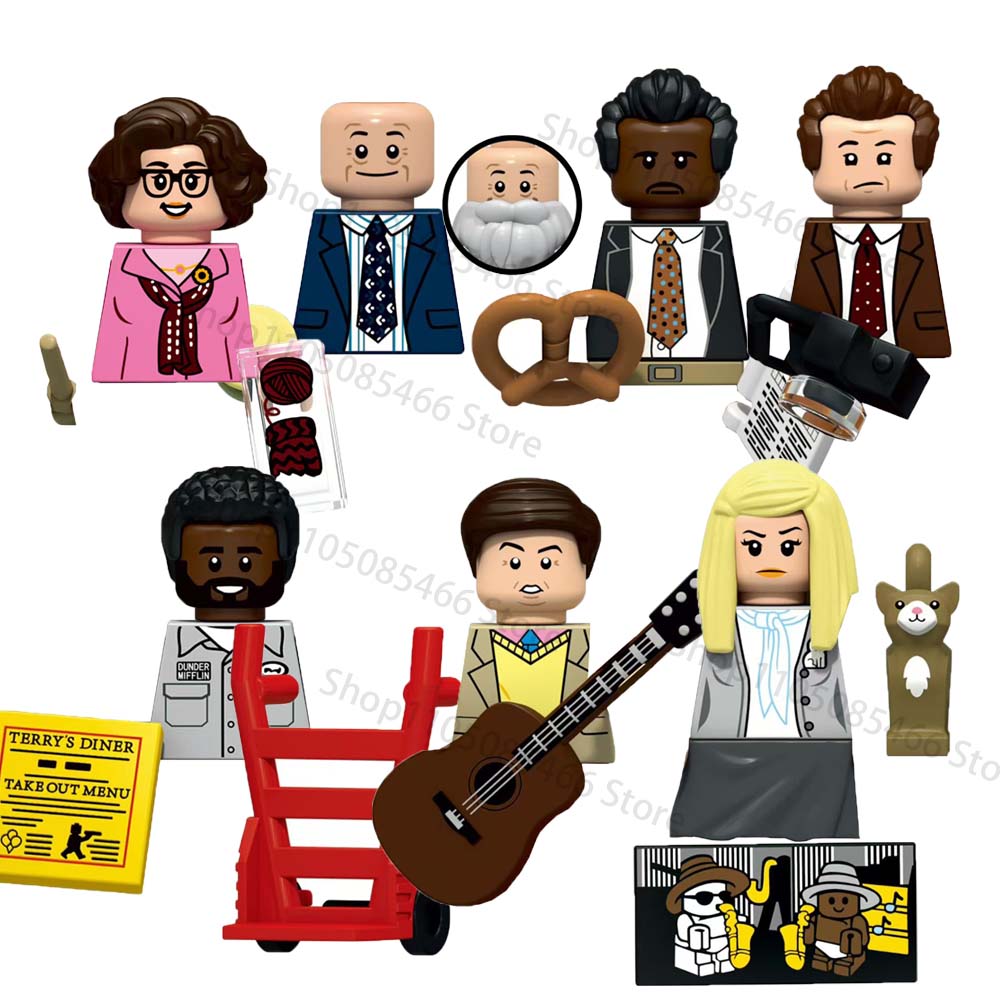 HOT TV Movie The Office Model Bricks Mini Building Blocks Compatible Assemble Puzzle Action Figures Doll Toy Kids Birthday Gifts