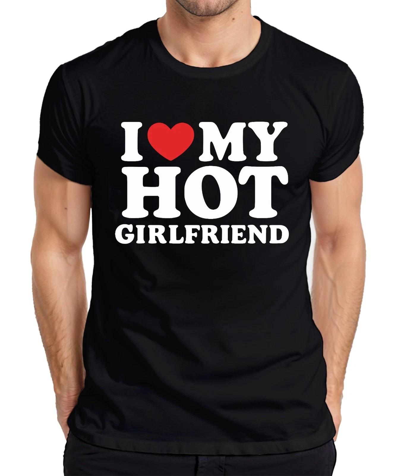 Ich liebe meine heiße Freundin Geschenk Lustig Valentinstag JGA Herren T-Shirt XS