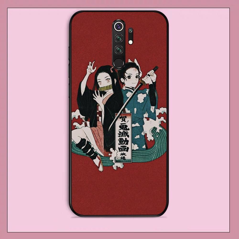 Lovely Demon Slayer Phone Case For Redmi Note 4 X 5 A 6 7 8 T 9 9S 10 11 11S 11Epro Poco M3 Pro