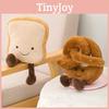 Cute Plush Pastry Toys Croissant Doll Peanut Keychain Childrens Gift Birthday