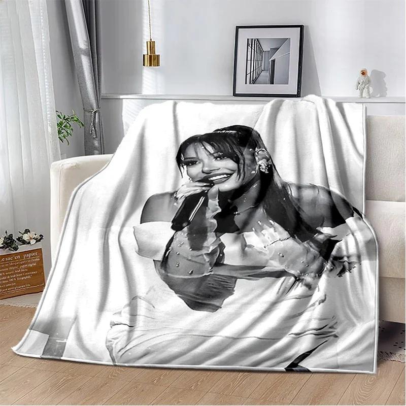 Couverture Douce en Flanelle 3D Ayliva Lieb Pop Singer pour Lit Chambre Canapé Pique-nique, Couverture Jetée pour Couvrir Extérieur Loisirs Cadeau Enfants