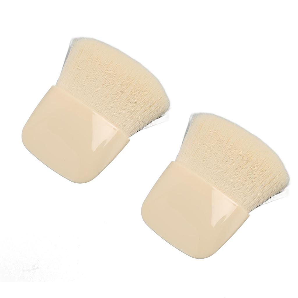 Mini Make-up Pinsel Weiche Borsten Tragbar Klein Puderpinsel für Rouge Foundation 2 Stück