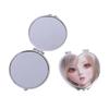 3D Image Cute Doll Mini Pocket Mirror Small Portable Mirror Double-Sided Plastic Makeup Mirror Flip Makeup Mirror