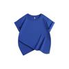 Sommer 230g neues kurzärmeliges Oberteil einfarbig Rundhals mit coolem Kinder-T-Shirt vielseitig kann als Logo verwendet werden