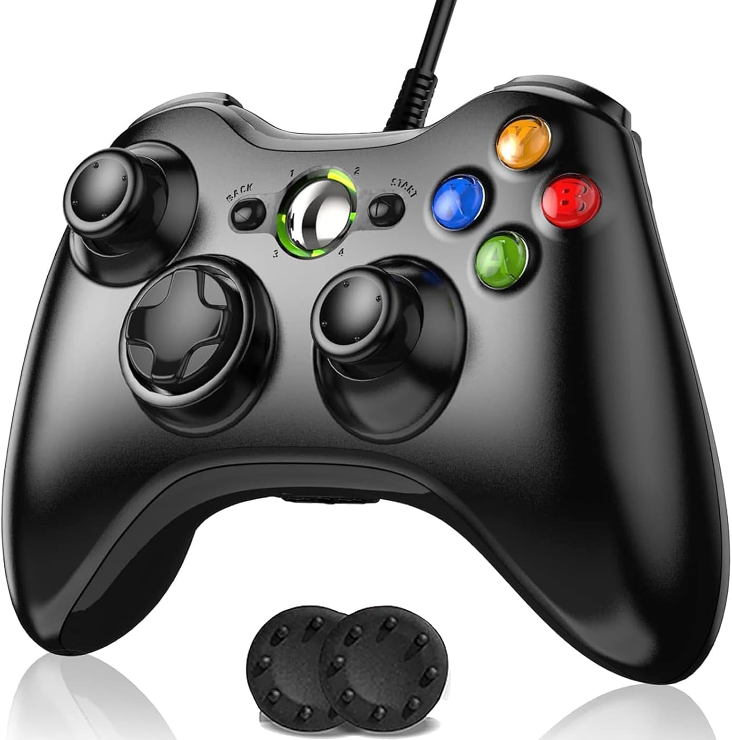 

Elnicec Wired Xbox Controller [2025 New Improved] Xbox 360 Controller, PC Gamepad, Wired Gamepad, USB Connection, No Latency, Heavy-Duty Buttons, Ergo