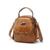2025 Xidi Baoluo Damski Retro Miękki Skórzany Plecak Crossbody - Duża Pojemność