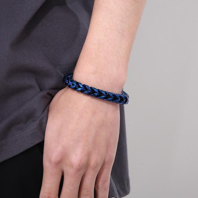 Trendy Minimalist Dragon Bone Chain Titanium Steel Bracelet